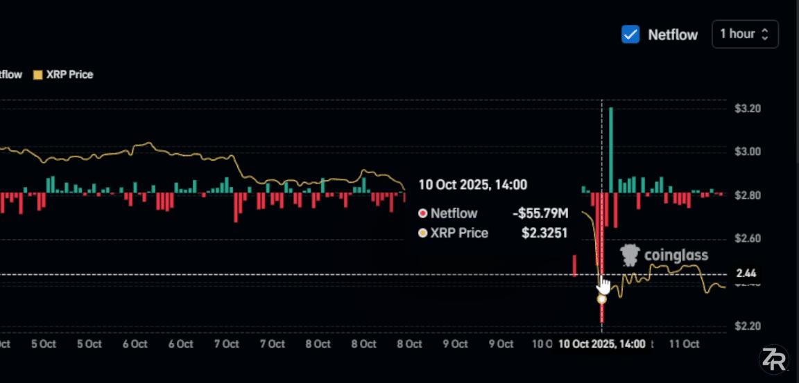 专家揭示 XRP 在周五崩盘期间的暴涨幅度为 1,200 倍